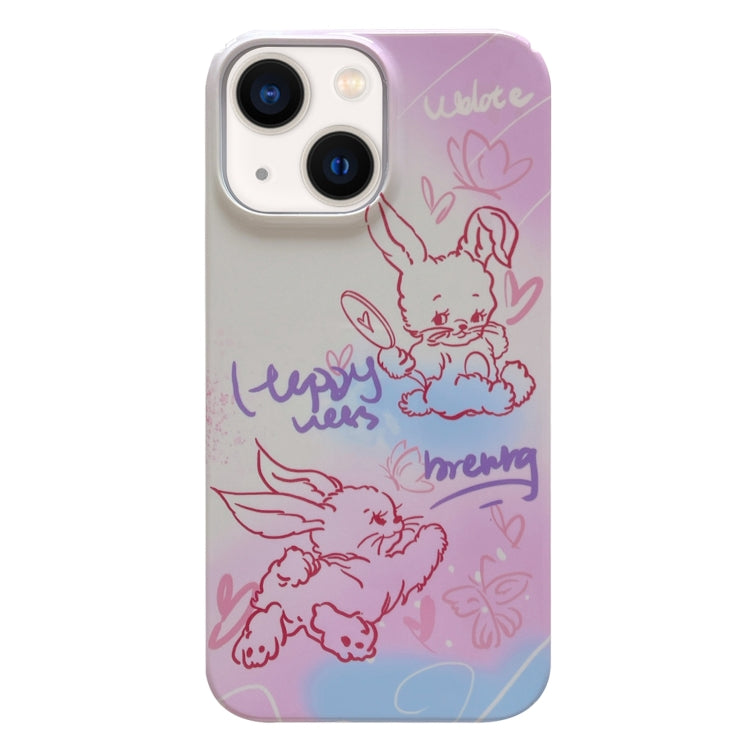 Painted Pattern PC Phone Case, For iPhone 14 Plus
