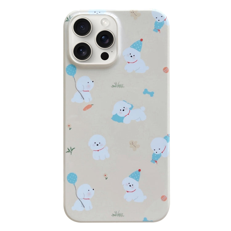 Painted Pattern PC Phone Case, For iPhone 15 Pro Max