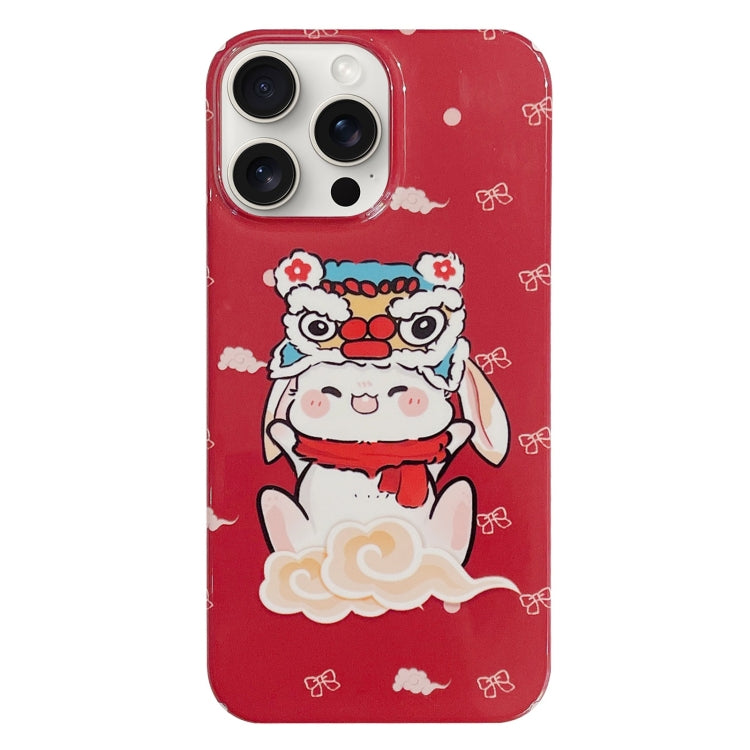 Painted Pattern PC Phone Case, For iPhone 15 Pro Max