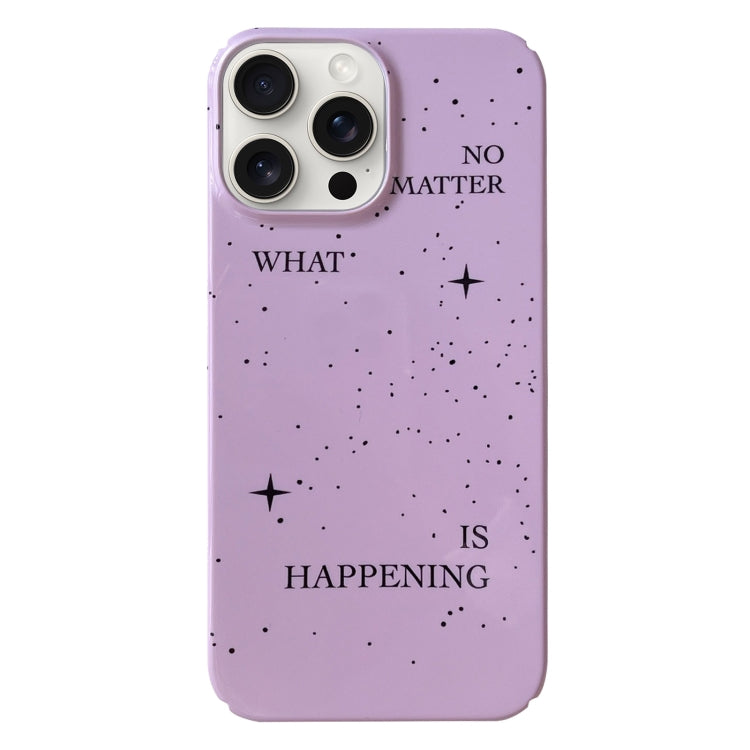 Painted Pattern PC Phone Case, For iPhone 15 Pro