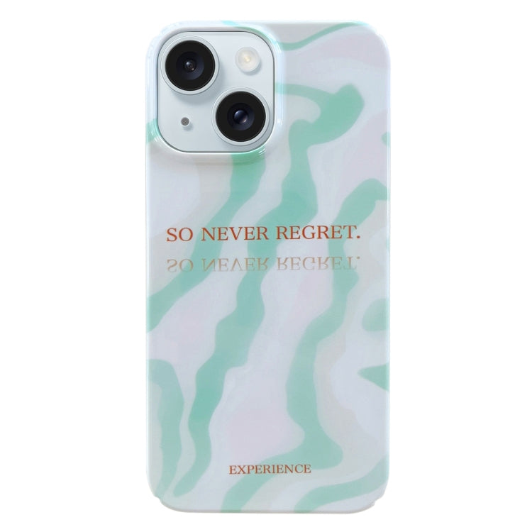 Painted Pattern PC Phone Case, For iPhone 15