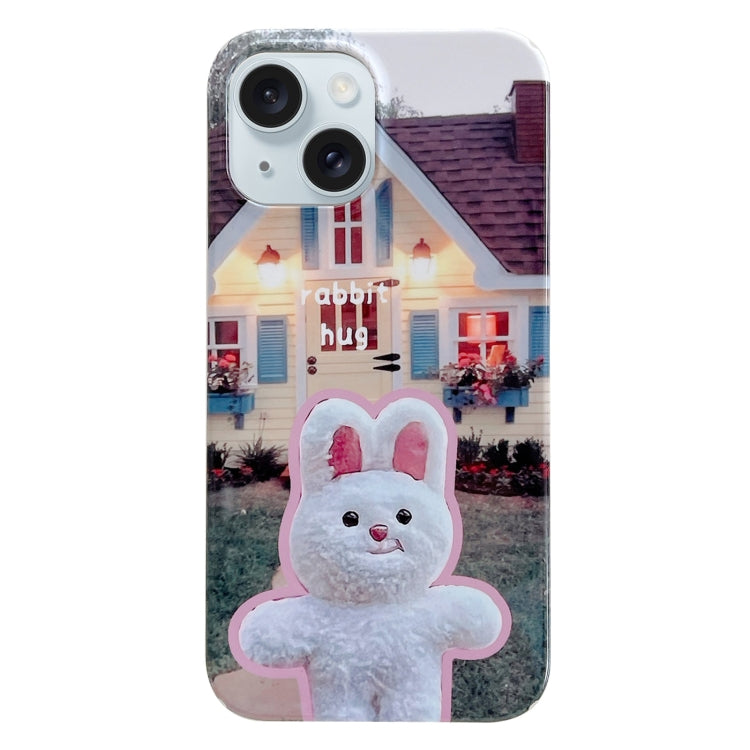 Painted Pattern PC Phone Case, For iPhone 15