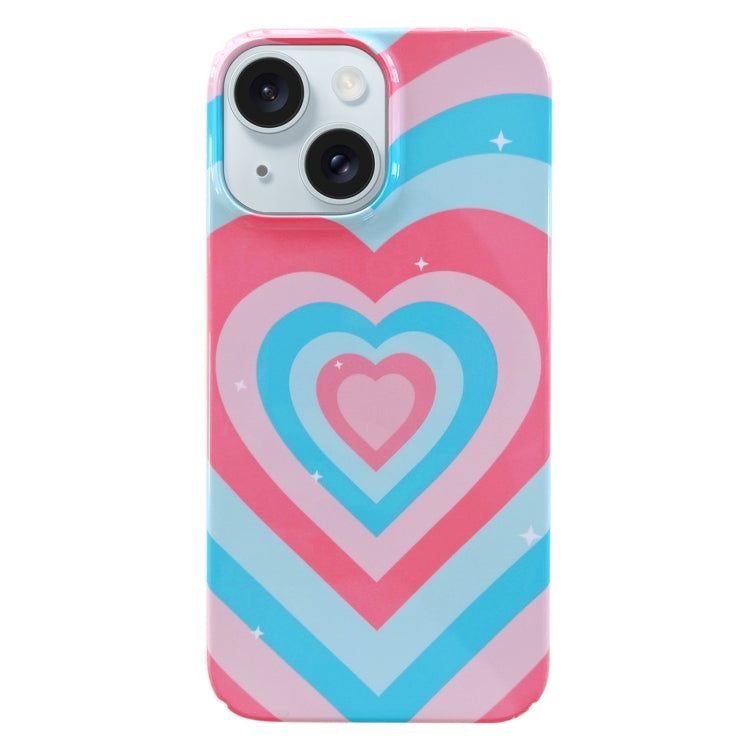 Painted Pattern PC Phone Case, For iPhone 15