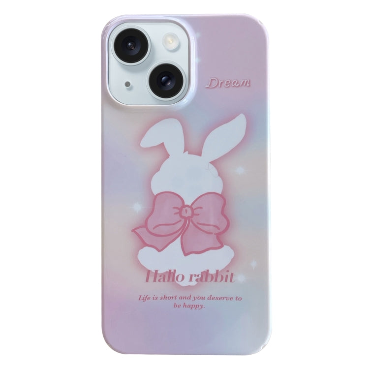 Painted Pattern PC Phone Case, For iPhone 15