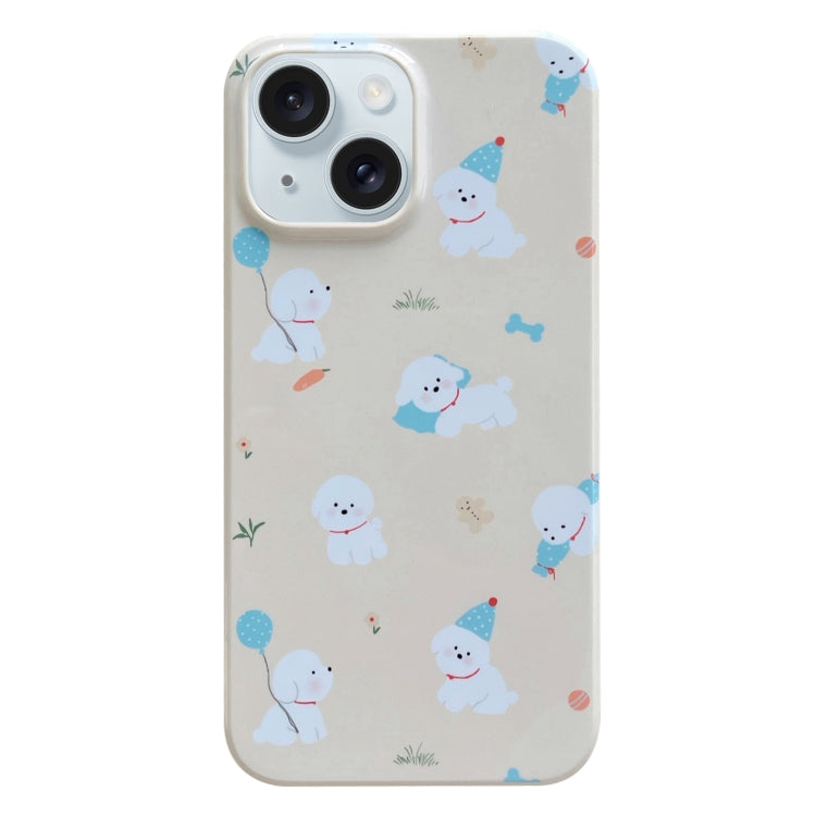 Painted Pattern PC Phone Case, For iPhone 15