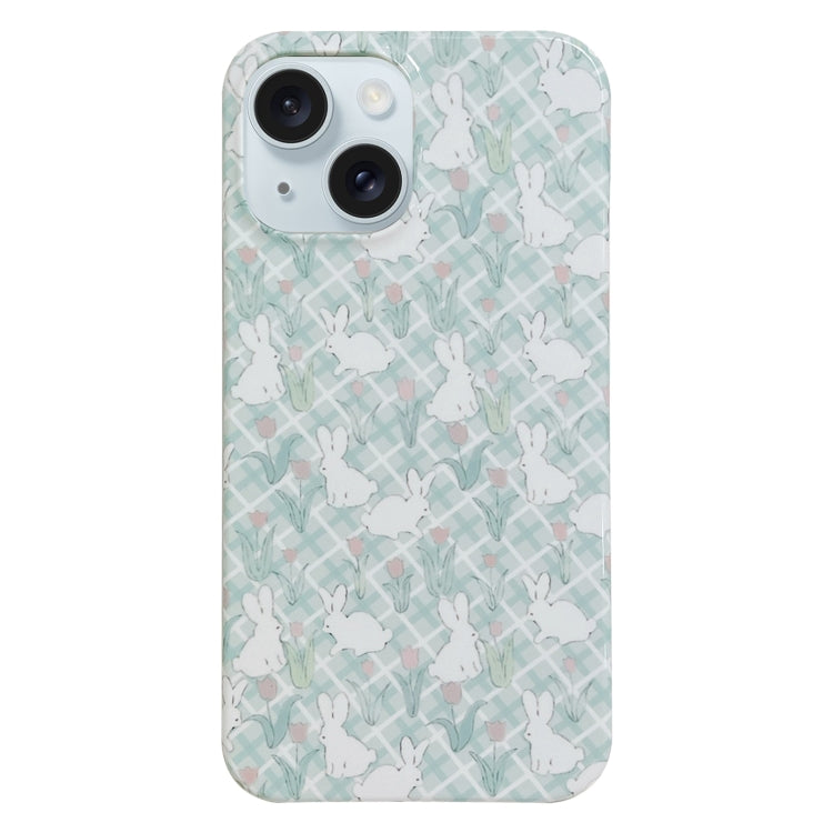Painted Pattern PC Phone Case, For iPhone 15 Plus