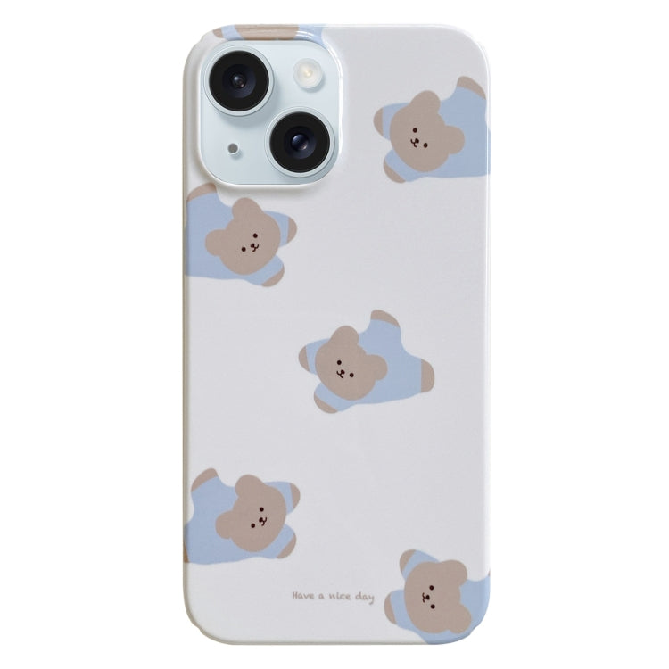 Painted Pattern PC Phone Case, For iPhone 15 Plus