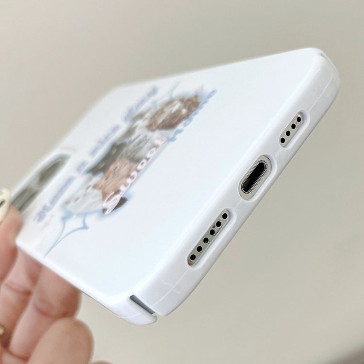 Painted Pattern PC Phone Case, For iPhone 13