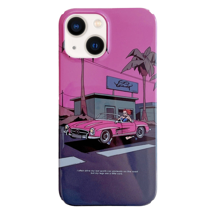 Painted Pattern PC Phone Case, For iPhone 13