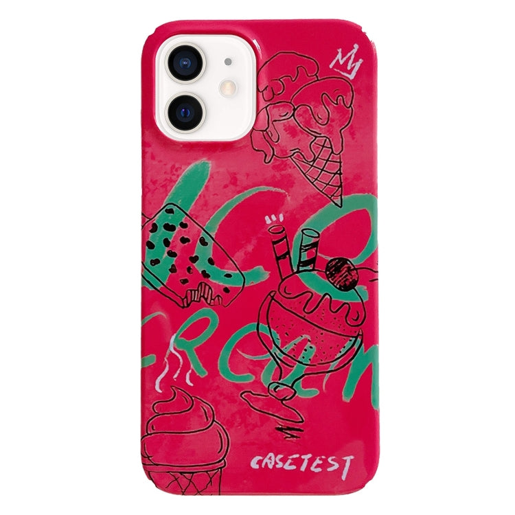 Painted Pattern PC Phone Case, For iPhone 12