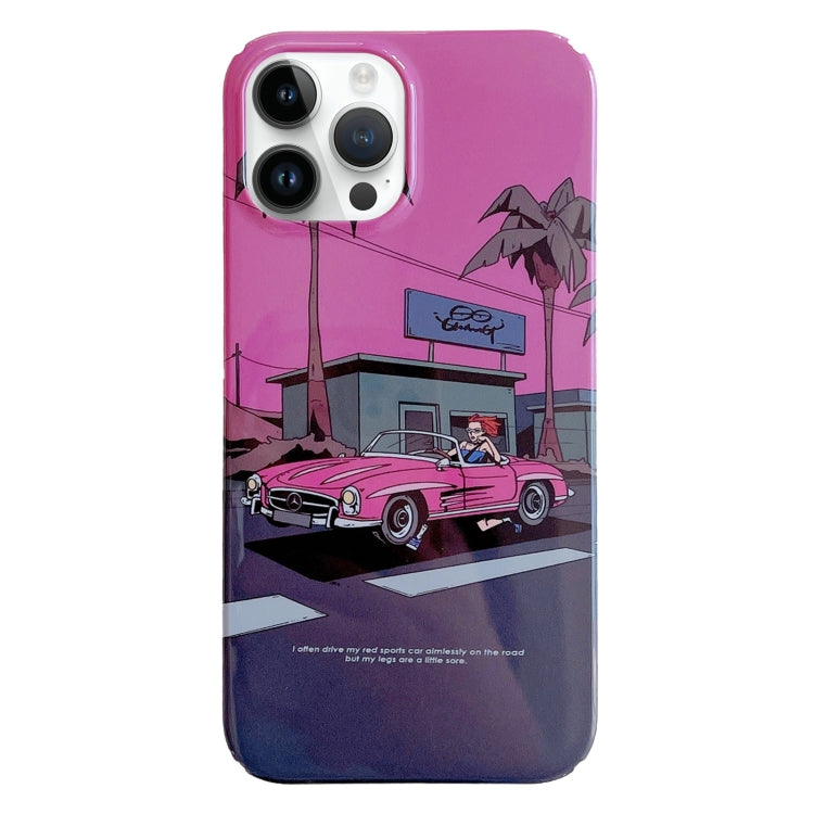 Painted Pattern PC Phone Case, For iPhone 13 Pro