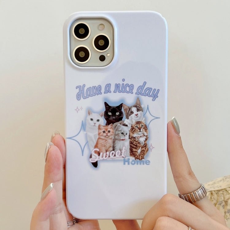 Painted Pattern PC Phone Case, For iPhone 12 Pro Max