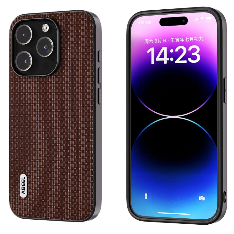 ABEEL Genuine Leather Luxury Black Edge Phone Case, For iPhone 15 Pro Max, For iPhone 15 Pro, For iPhone 15 Plus, For iPhone 15, For iPhone 14 Plus, For iPhone 14