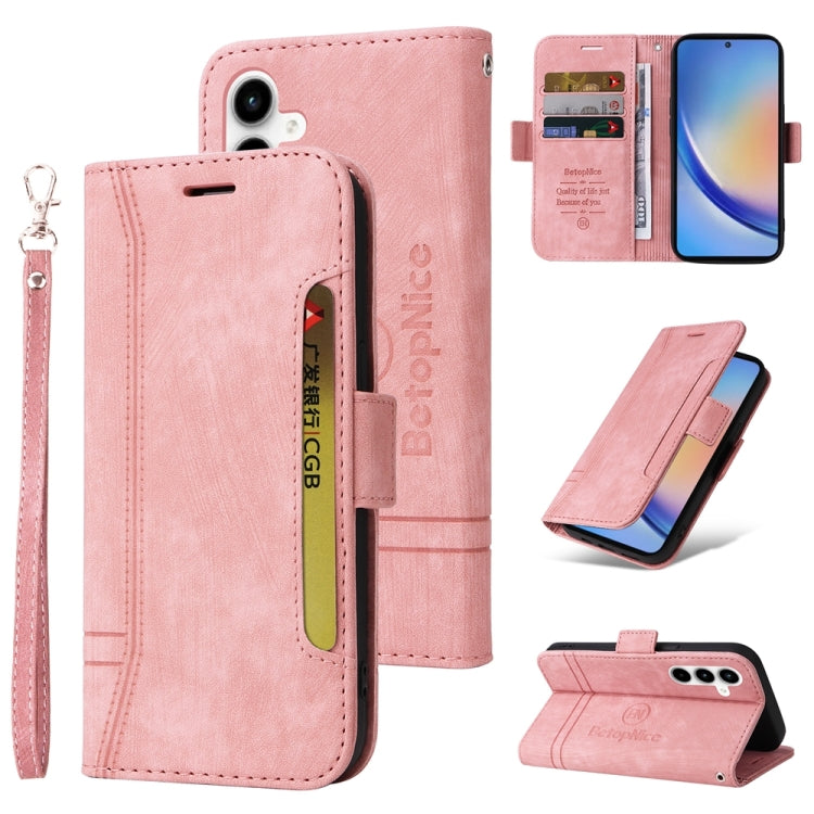 BETOPNICE Dual-side Buckle Leather Phone Case, For Samsung Galaxy M14 5G / F14 5G / 4G, For Samsung Galaxy A55, For Samsung Galaxy A35 5G, For Samsung Galaxy S24 Ultra