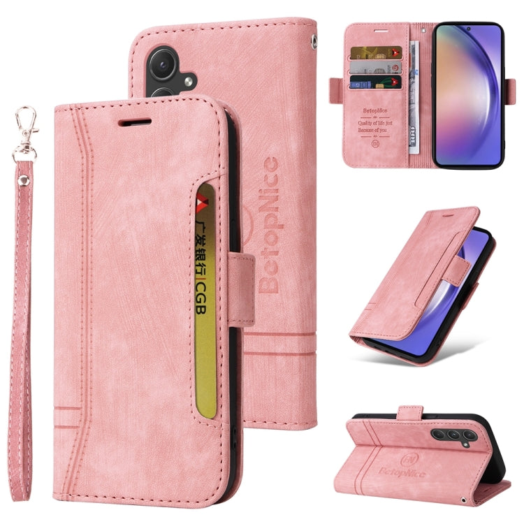 BETOPNICE Dual-side Buckle Leather Phone Case, For Samsung Galaxy M14 5G / F14 5G / 4G, For Samsung Galaxy A55, For Samsung Galaxy A35 5G, For Samsung Galaxy S24 Ultra