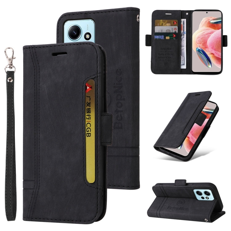 BETOPNICE Dual-side Buckle Leather Phone Case, For Xiaomi Redmi Note 12S 4G Global, For Xiaomi Redmi Note 12 4G Global, For Xiaomi Redmi Note 12 Turbo 5G