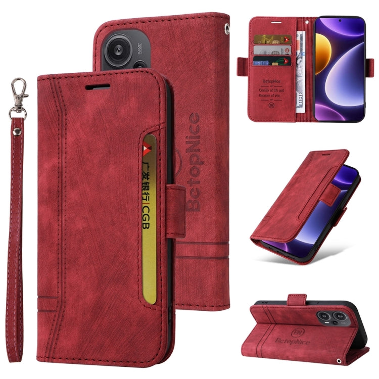 BETOPNICE Dual-side Buckle Leather Phone Case, For Xiaomi Redmi Note 12S 4G Global, For Xiaomi Redmi Note 12 4G Global, For Xiaomi Redmi Note 12 Turbo 5G
