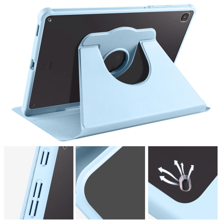Acrylic 360 Degree Rotation Smart Tablet Leather Case