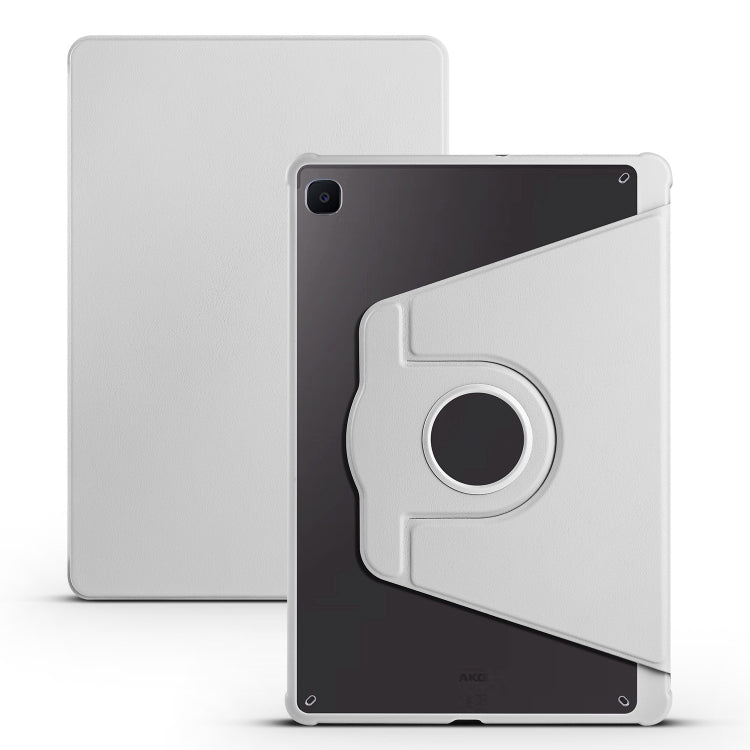 Acrylic 360 Degree Rotation Smart Tablet Leather Case