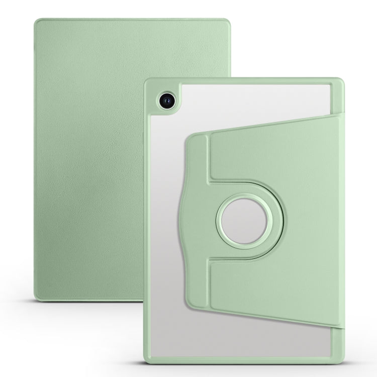 Acrylic 360 Degree Rotation Smart Tablet Leather Case