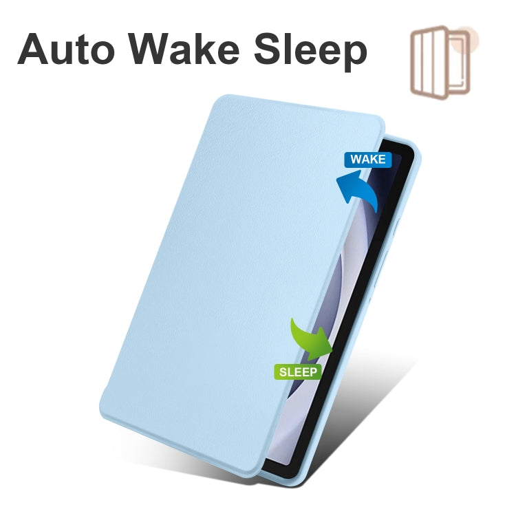 Acrylic 360 Degree Rotation Smart Tablet Leather Case