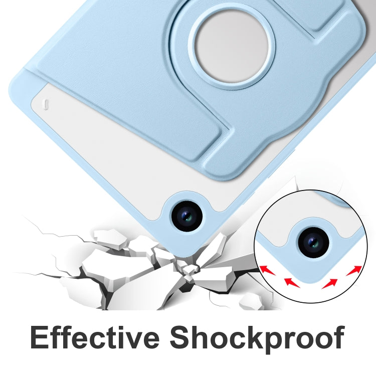 Acrylic 360 Degree Rotation Smart Tablet Leather Case