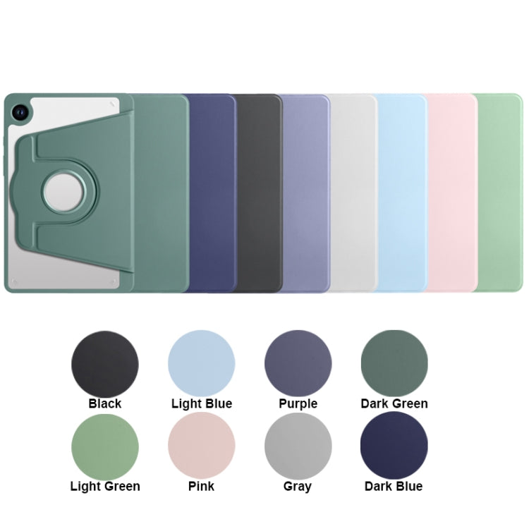 Acrylic 360 Degree Rotation Smart Tablet Leather Case