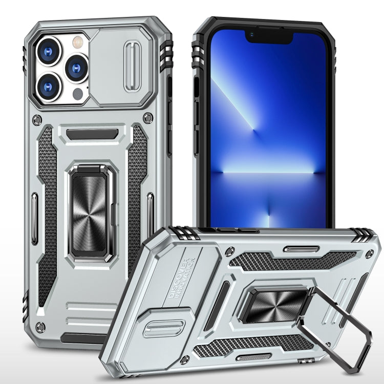 Armor PC + TPU Camera Shield Phone Case, For iPhone 15 Plus, For iPhone 15