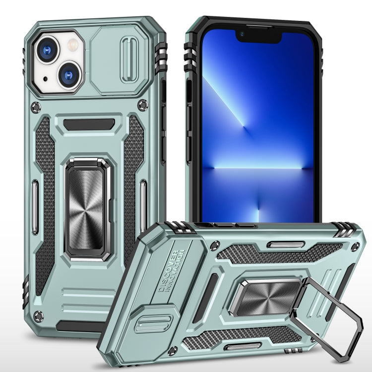 Armor PC + TPU Camera Shield Phone Case, For iPhone 15 Plus, For iPhone 15