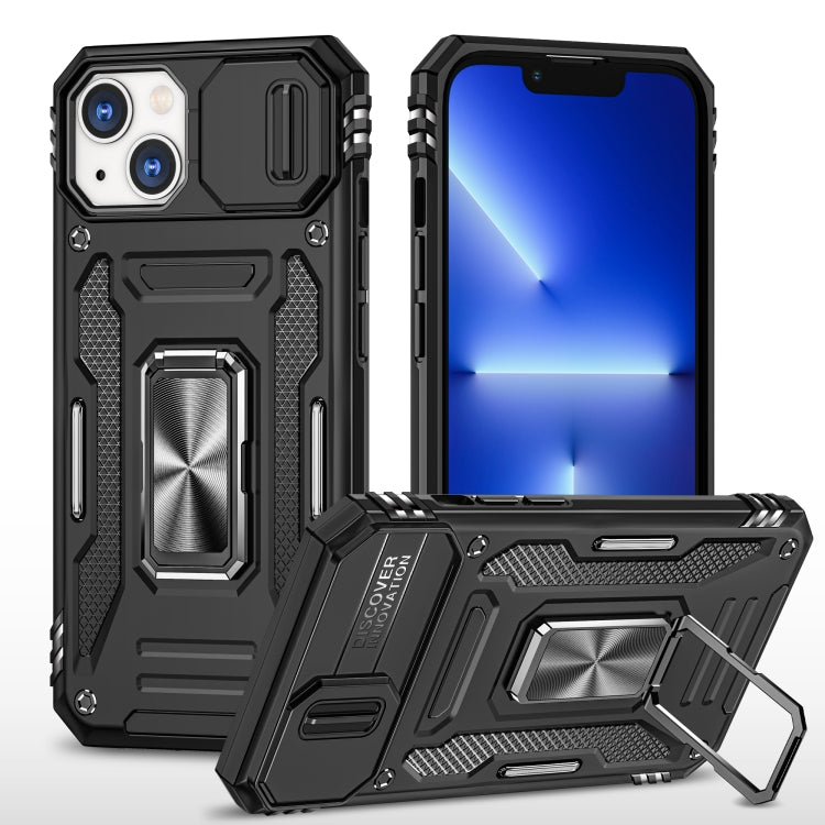 Armor PC + TPU Camera Shield Phone Case, For iPhone 15 Plus, For iPhone 15