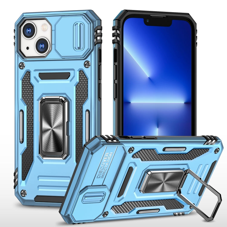 Armor PC + TPU Camera Shield Phone Case, For iPhone 15 Plus, For iPhone 15