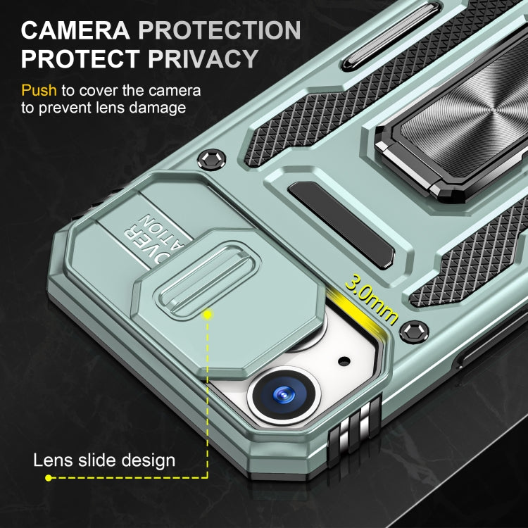 Armor PC + TPU Camera Shield Phone Case, For iPhone 15