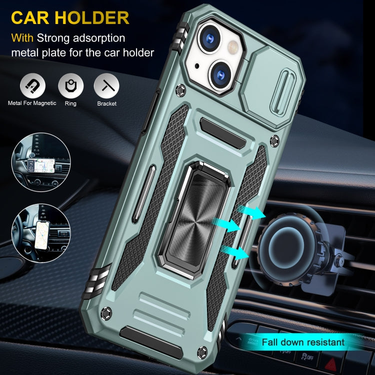 Armor PC + TPU Camera Shield Phone Case, For iPhone 15