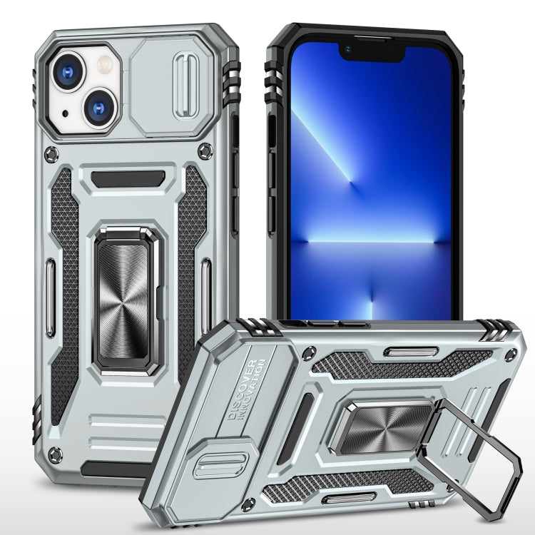 Armor PC + TPU Camera Shield Phone Case, For iPhone 15