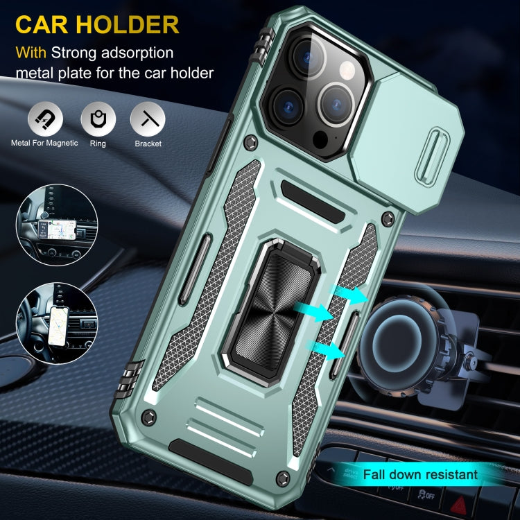 Armor PC + TPU Camera Shield Phone Case, For iPhone 15 Pro, For iPhone 15 Plus, For iPhone 15