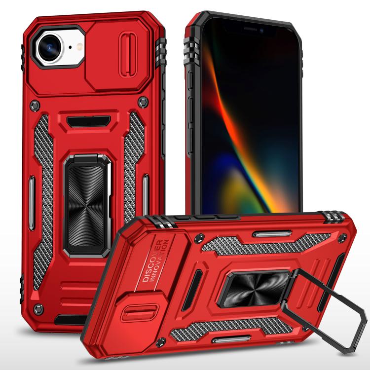 Armor PC + TPU Camera Shield Phone Case, For iPhone 16 Plus, For iPhone 16, For iPhone 15 Pro Max