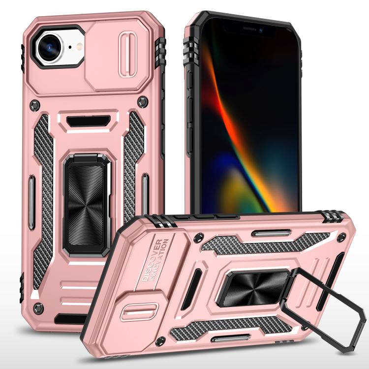 Armor PC + TPU Camera Shield Phone Case, For iPhone 16 Plus, For iPhone 16, For iPhone 15 Pro Max