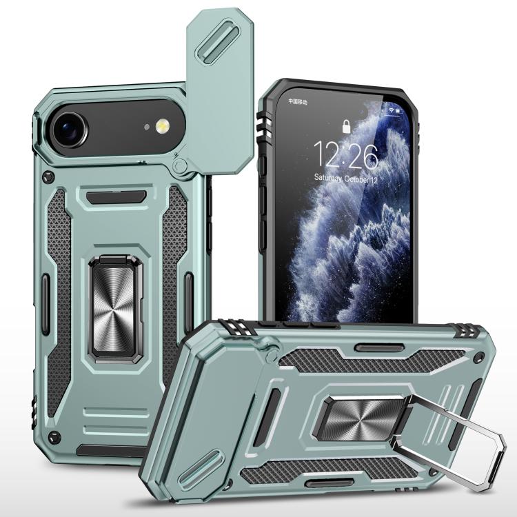 Armor PC + TPU Camera Shield Phone Case, For iPhone 16 Plus, For iPhone 16, For iPhone 15 Pro Max