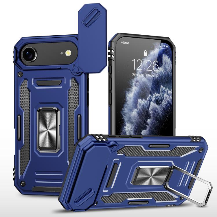 Armor PC + TPU Camera Shield Phone Case, For iPhone 16 Plus, For iPhone 16, For iPhone 15 Pro Max