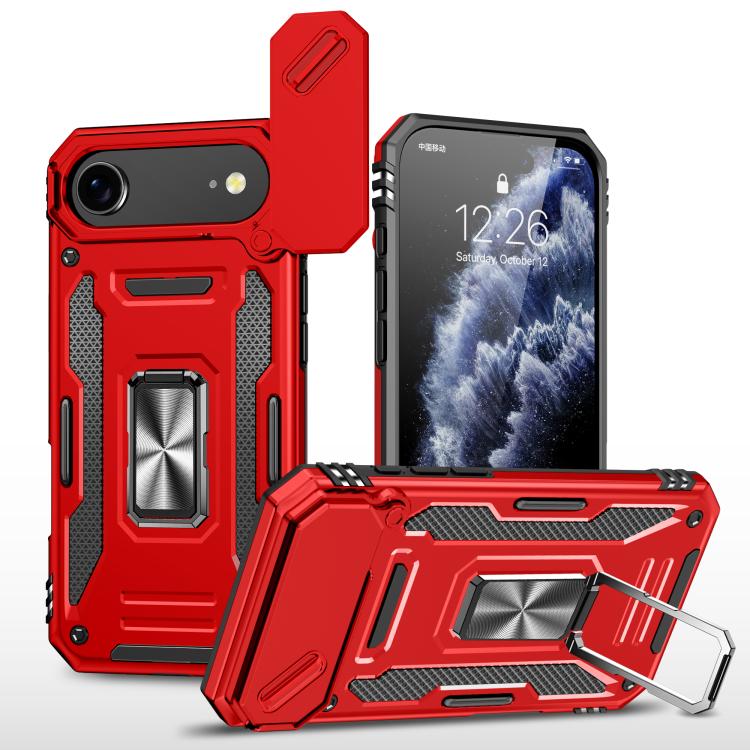 Armor PC + TPU Camera Shield Phone Case, For iPhone 16 Plus, For iPhone 16, For iPhone 15 Pro Max