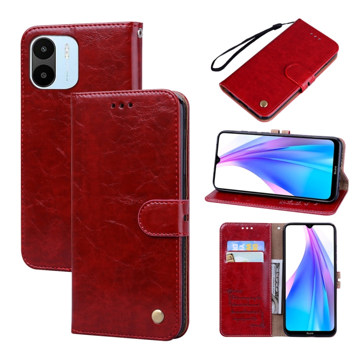 Oil Wax Texture Leather Phone Case