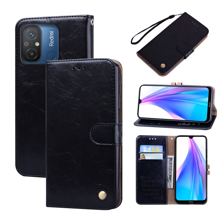Oil Wax Texture Leather Phone Case