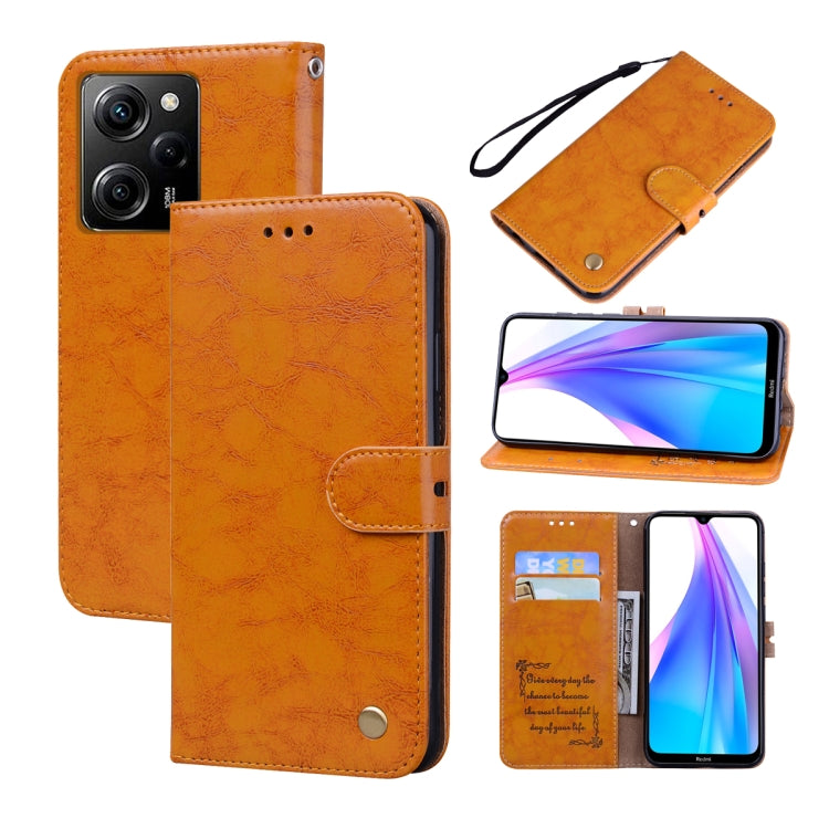 Oil Wax Texture Leather Phone Case