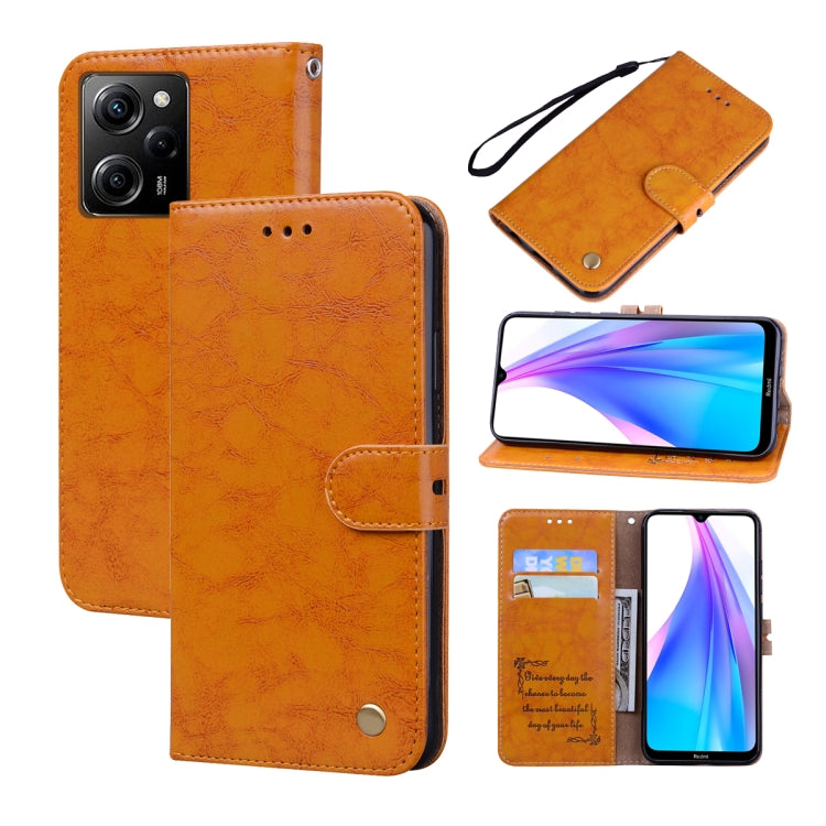 Oil Wax Texture Leather Phone Case