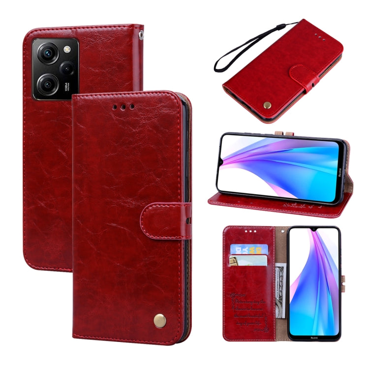 Oil Wax Texture Leather Phone Case