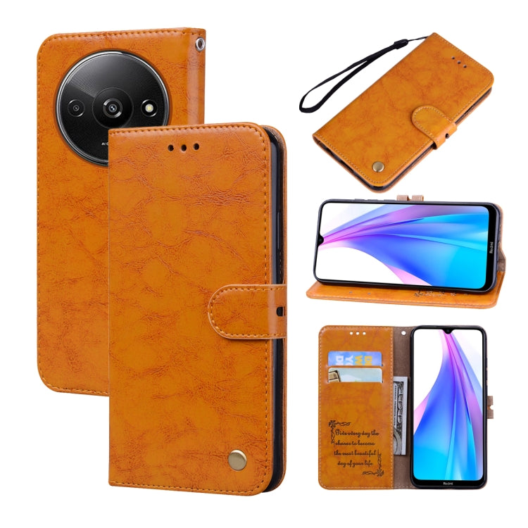 Oil Wax Texture Leather Phone Case