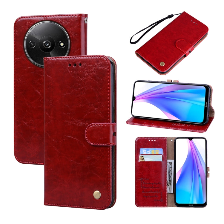 Oil Wax Texture Leather Phone Case