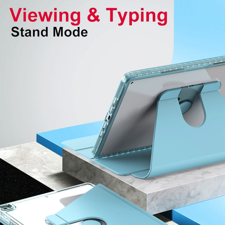 Clear 360 Rotation Stand Smart Leather Tablet Case