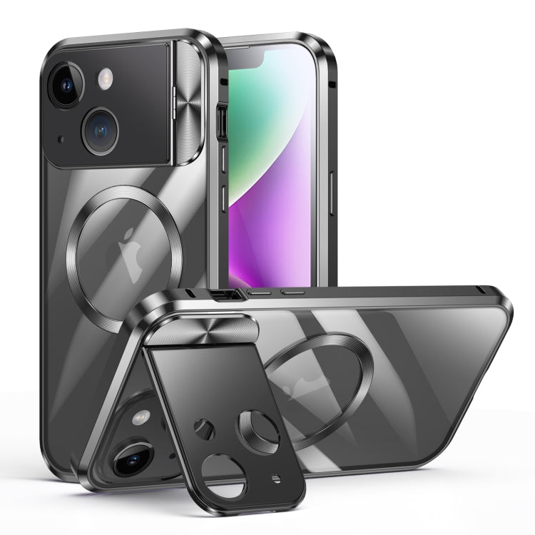 Large Window Holder MagSafe Magnetic Metal Phone Case, For iPhone 15 Pro Max, For iPhone 14, For iPhone 15 Pro, For iPhone 15, For iPhone 14 Pro