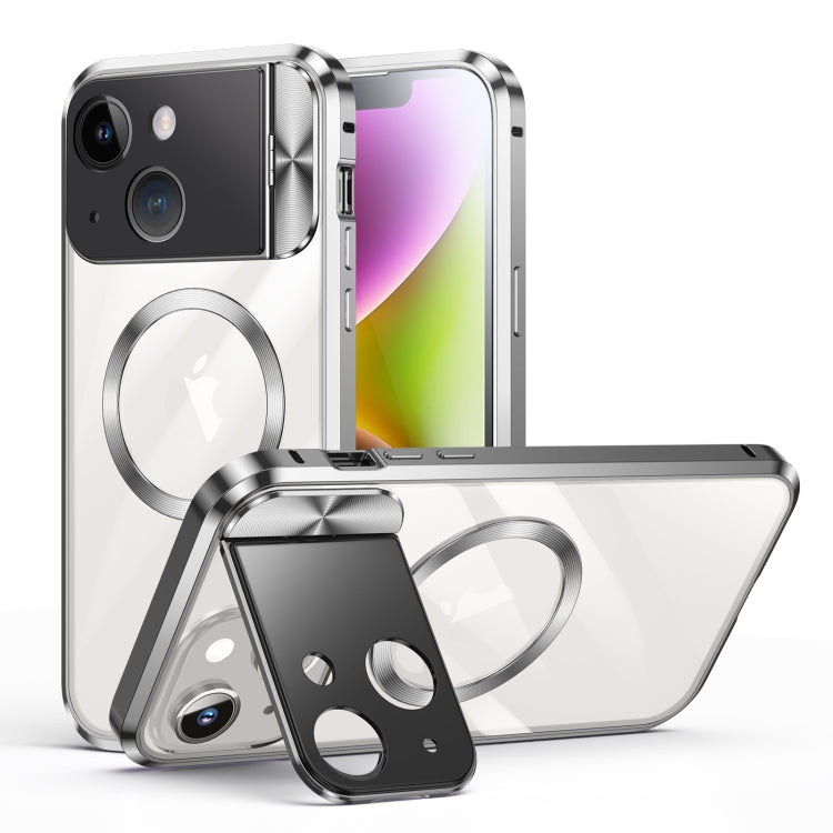 Large Window Holder MagSafe Magnetic Metal Phone Case, For iPhone 15 Pro Max, For iPhone 14, For iPhone 15 Pro, For iPhone 15, For iPhone 14 Pro